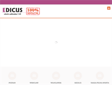 Tablet Screenshot of edicus.pl